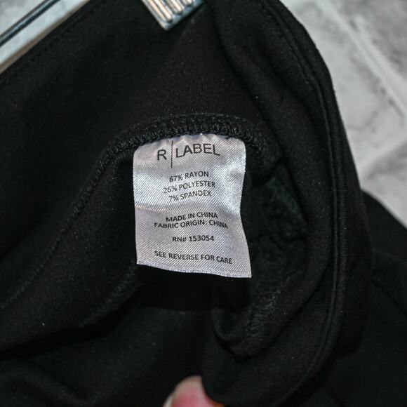 The Reset R LABEL Women's Black Stretch Skinny Ponte Pants size Large - Picture 6 of 9